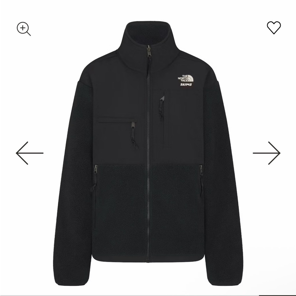 The Northface x Skims 1995 Denali Fleece Jacket in Onyx Size Medium NWOT - Picture 5 of 5